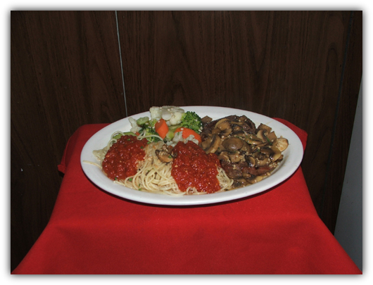 Vitello Marsala.Veal sauteed garlic, mushrooms and Marsala wine.